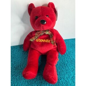 Stewart Red Teddy Bear Plush Stuffed Animal Committed to Your Success Hand Made‎